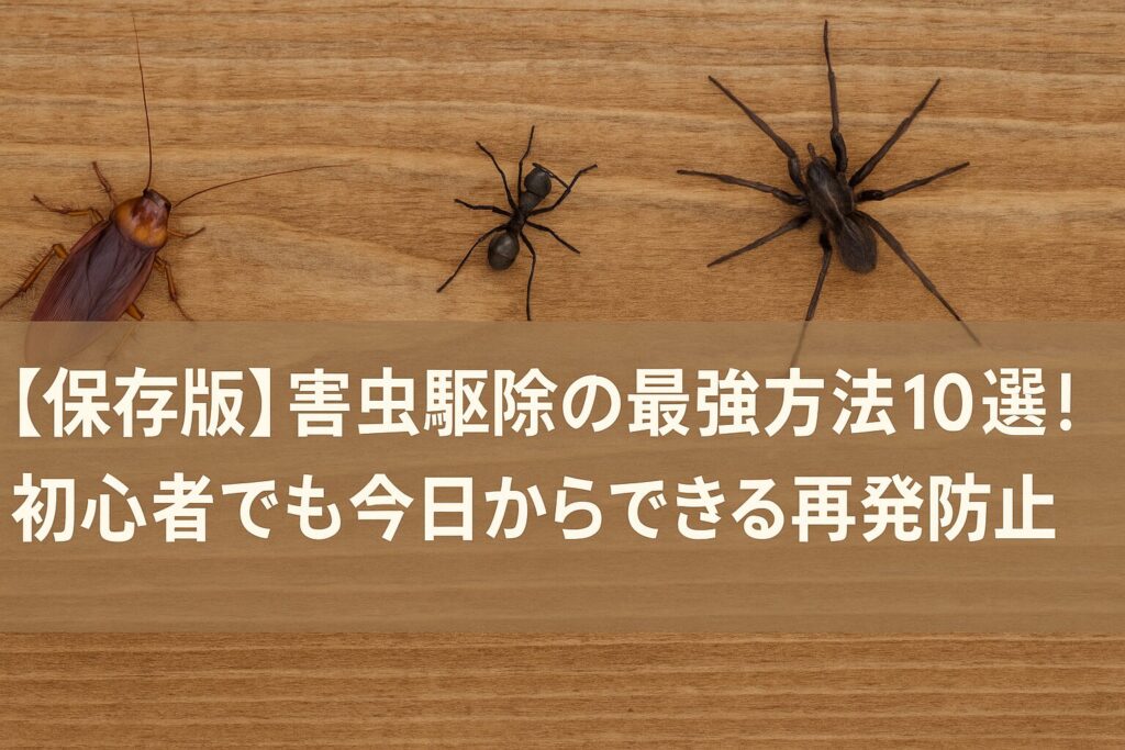 【保存版】害虫駆除の最強方法10選！初心者でも今日からできる再発防止術