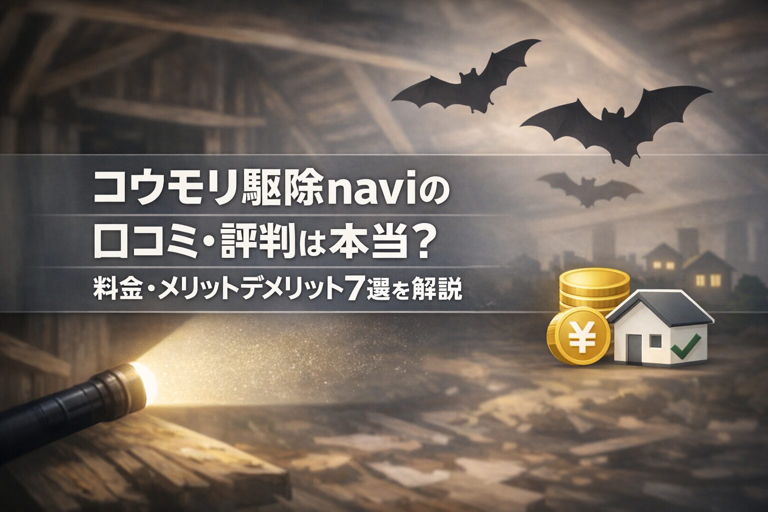 コウモリ駆除naviの口コミ・評判は本当？料金・メリットデメリット7選を解説